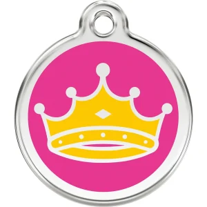 Red Dingo Queen Crown Pet ID Dog Tags
