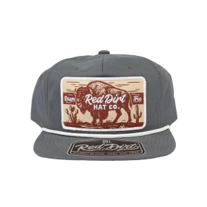 Red Dirt Hat Company Charcoal Western Roamer Cap
