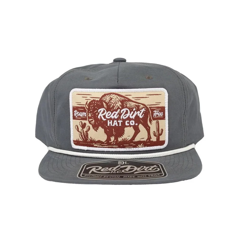 Red Dirt Hat Company Charcoal Western Roamer Cap