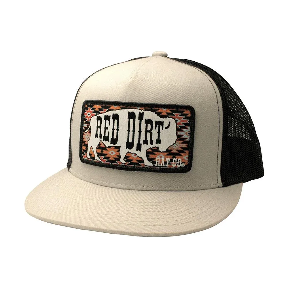 Red Dirt Hat Company Great White Silver & Black Cap