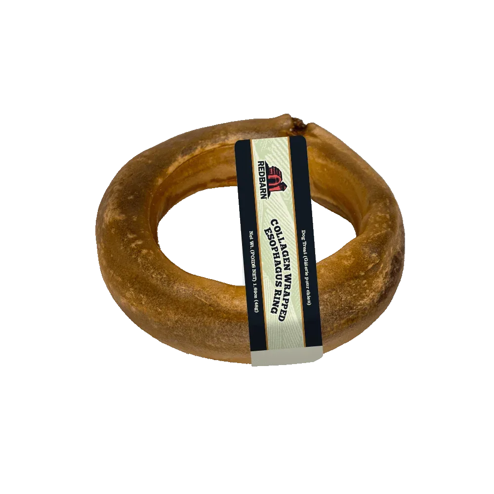 Redbarn Collagen Wrapped Esophagus Ring Dog