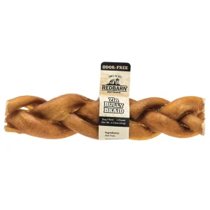 Redbarn Odor-Free Braided Bully Stick Dog Chew 7 in 20 ct