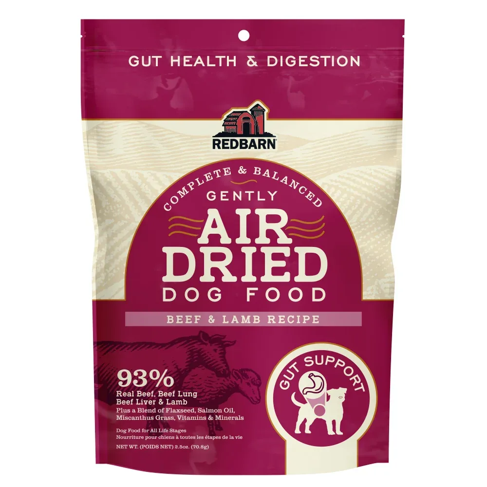 Redbarn Pet Products Air Dried Gut Support Dry Dog Food Beef & Lamb 12ea/2.5 oz