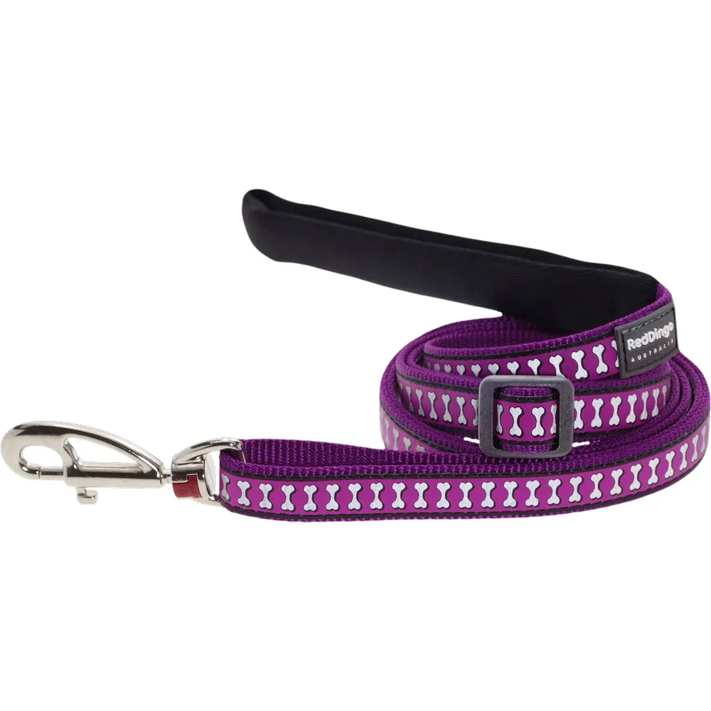 Reflective Leash Purple (¾" Wide - 4-6' Length)