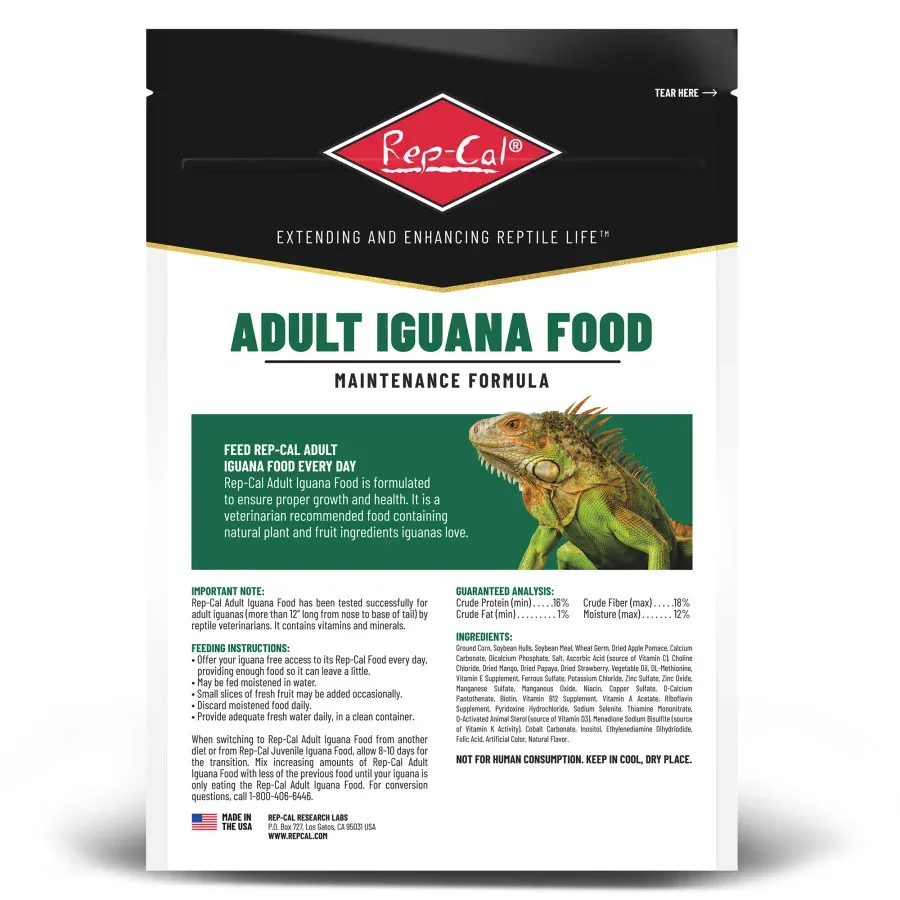 Rep-Cal Research Labs Maintenance Formula Adult Iguana Dry Food - 10oz bag - Image 2