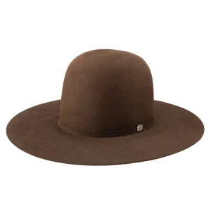 Resistol 10X Chute Boss Chocolate 4 1/4in Brim Open Crown Felt Hat