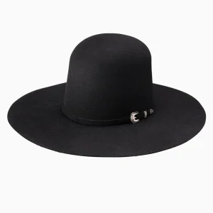 Resistol Youth Black Brockton Open Crown 4 1/4in Brim Hat