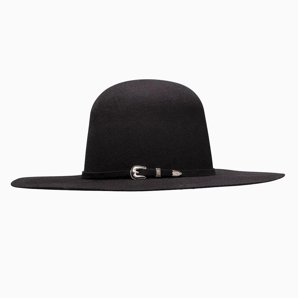Resistol Youth Black Brockton Open Crown 4 1/4in Brim Hat - Image 2