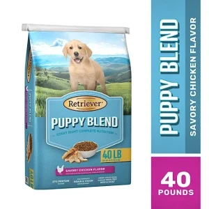 Retriever Puppy Blend Savory Chicken Recipe Dry Dog Food, 40lbs