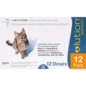 Revolution For Cats 5.1-15.5lbs (2.6-7.5kg) - 12 Pack