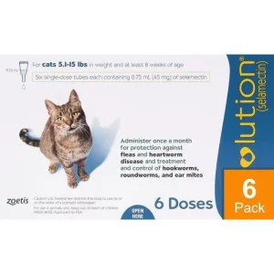 Revolution For Cats 5.1-15.5lbs (2.6-7.5kg) - 6 Pack