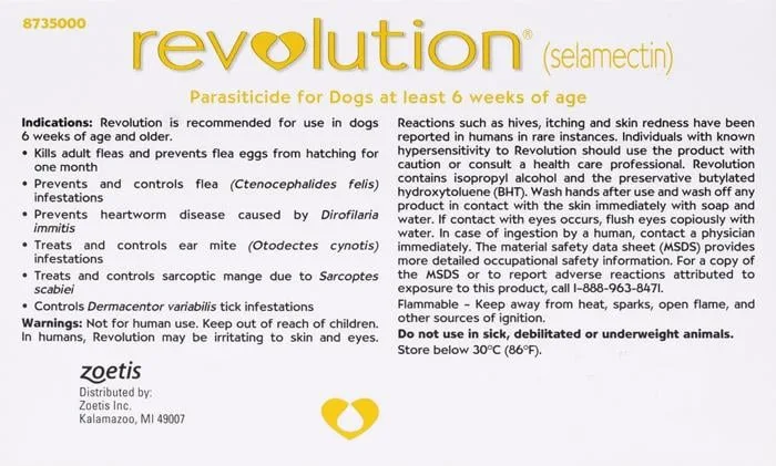 Revolution For Dogs 22-44lbs (10-20kg) - 12 Pack - Image 2