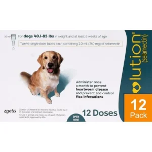 Revolution For Dogs 44-88lbs (20-40kg) - 12 Pack