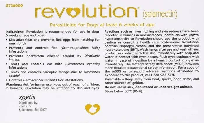 Revolution For Dogs 44-88lbs (20-40kg) - 6 Pack - Image 2