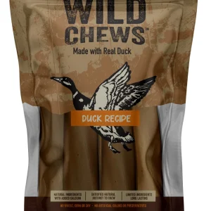 Rewardables Wild Chews - Duck Recipe, Limited Ingredient, Long Lasting Chews for Large Dogs | 6 Count