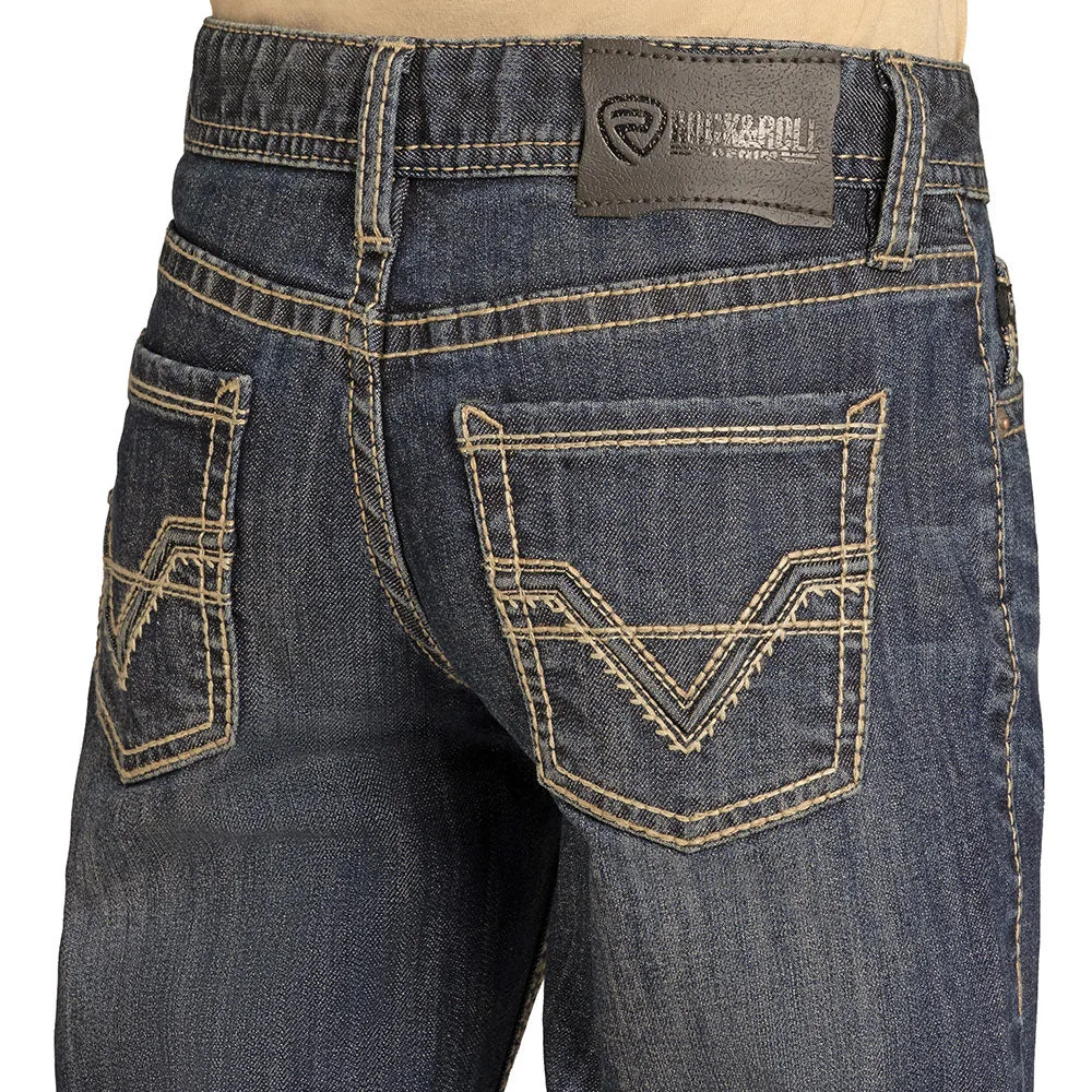 Rock & Roll Denim Boy's Dark Vintage Jean - Image 2