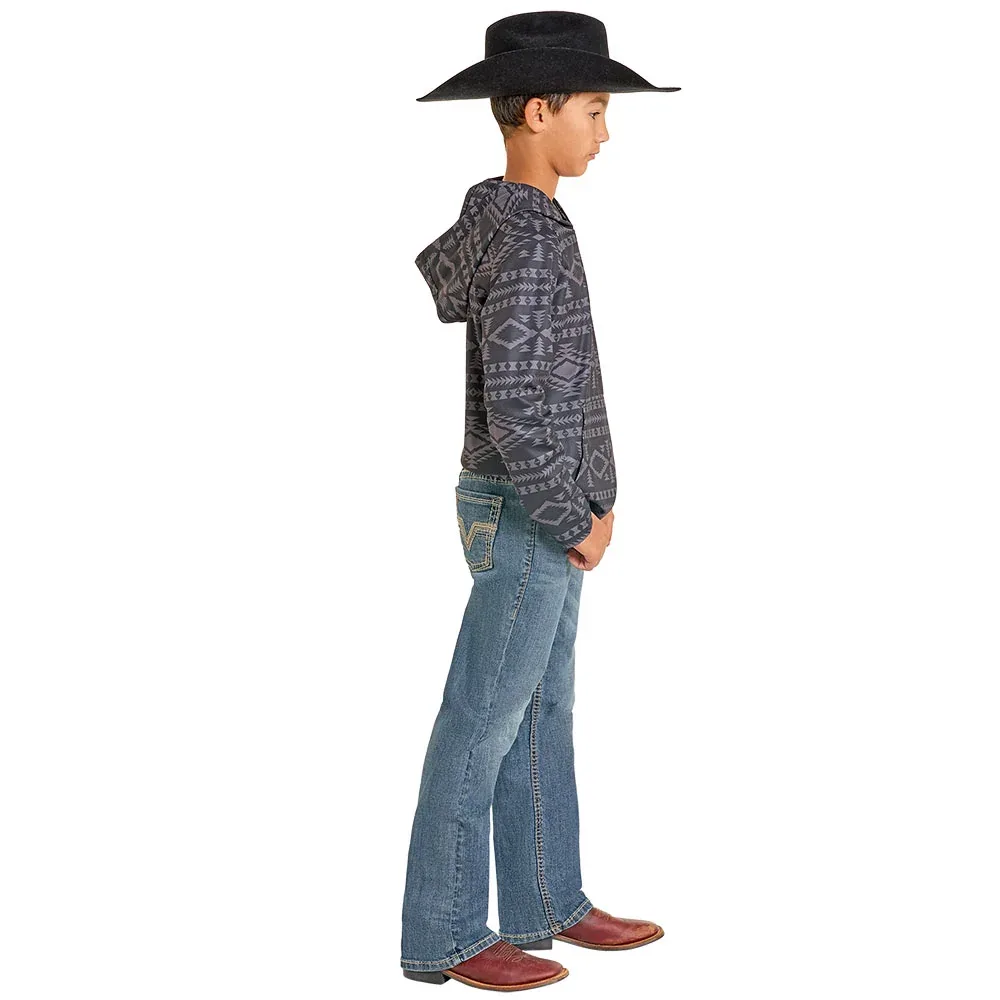 Rock & Roll Denim Boy's Rope Stitch Pocket Jean - Image 2