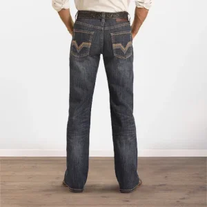 Rock & Roll Denim Double Barrel Staright Dark Vintage Jeans