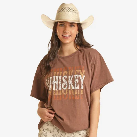 Rock & Roll Denim Whiskey Haze Tee