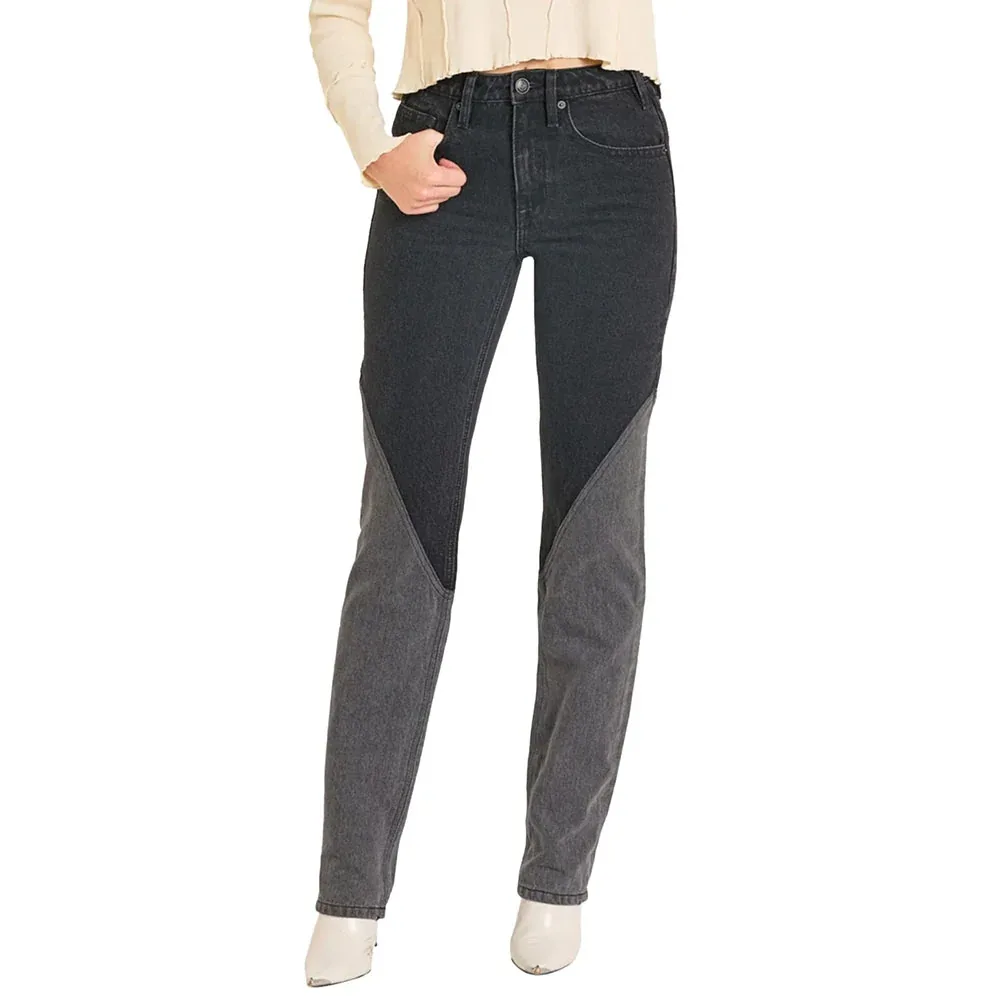 Rock & Roll Denim Women's Two Tone Black Jean - Image 2
