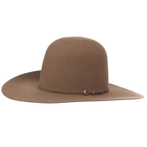 Rodeo King 7X Pecan 4 1/4in Brim Open Crown