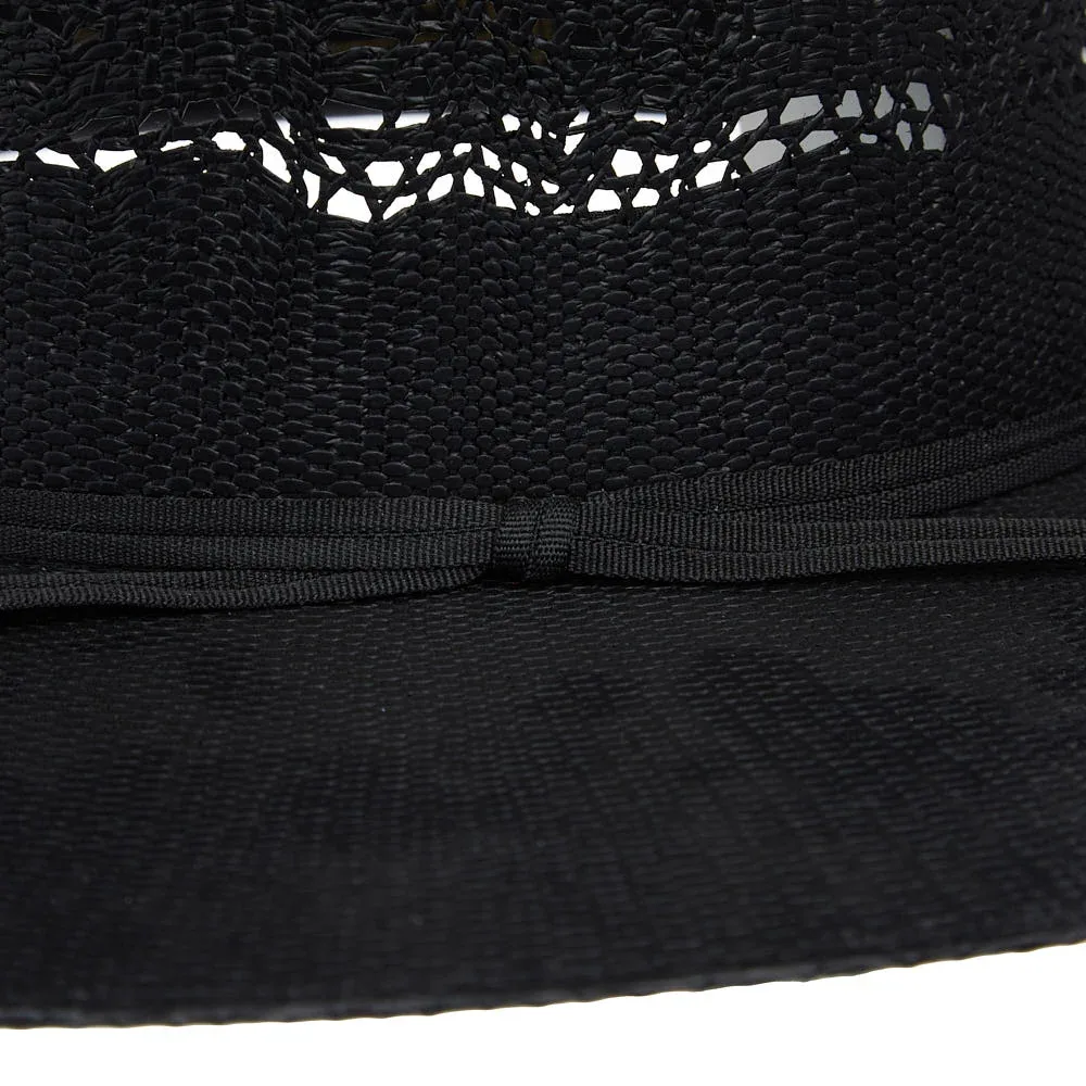 Rodeo King Black Bangora Straw Hat - Image 2