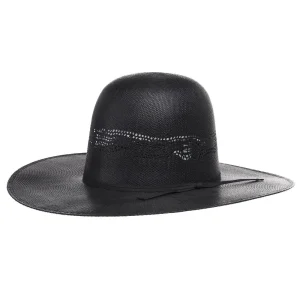 Rodeo King Black Bangora Straw Hat