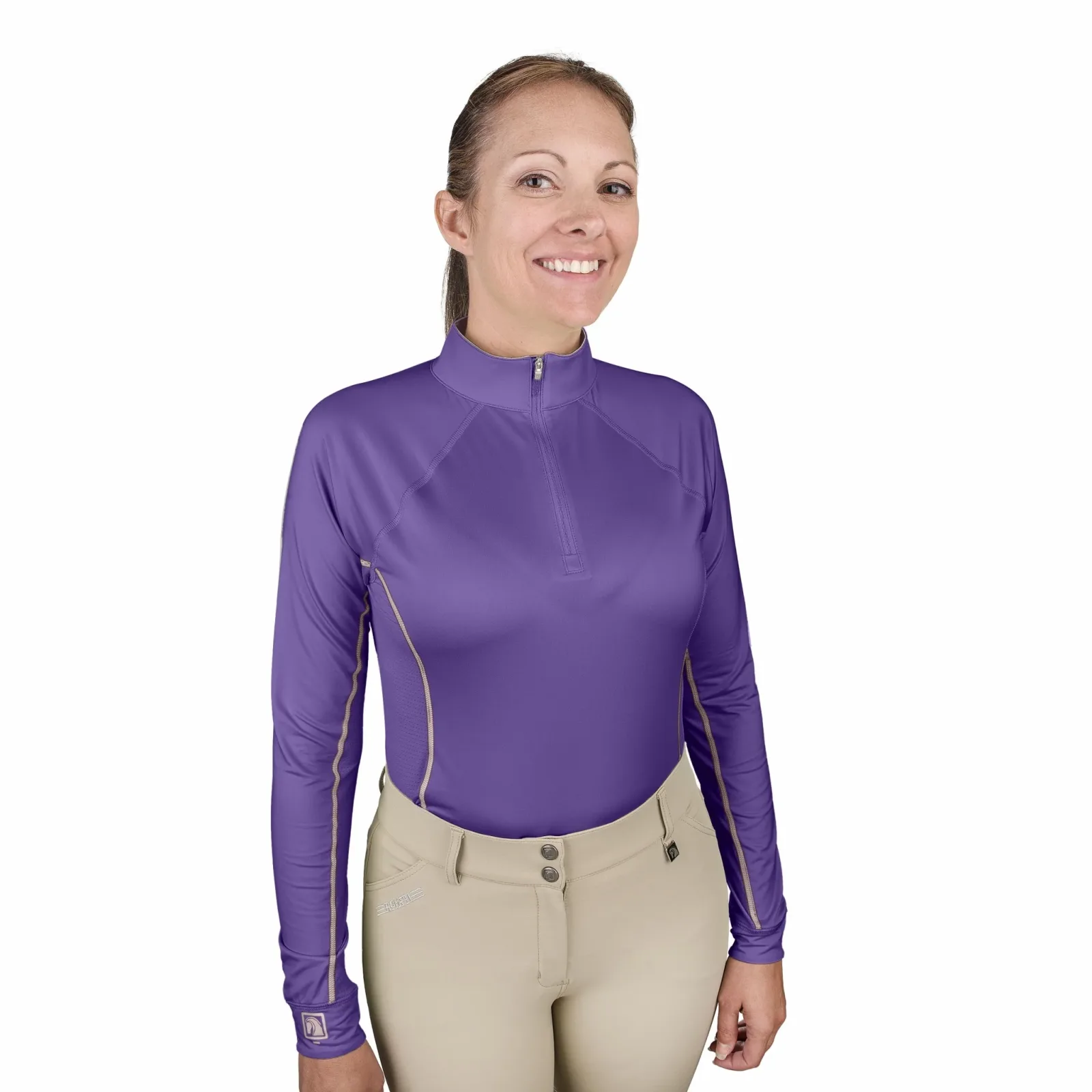 Romfh Ladies Core Quarter Zip Long Sleeve Solid Sun Shirt