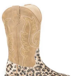 Roper Big Kids Glittler Leopard Boots