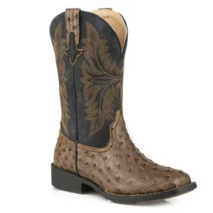 Roper Big Kids Jed Square Toe Boots