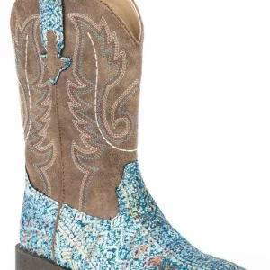 Roper Childs Glitter Aztec Boots