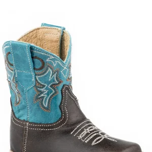 Roper Cowbabies Infant Embroidered Leather Boots