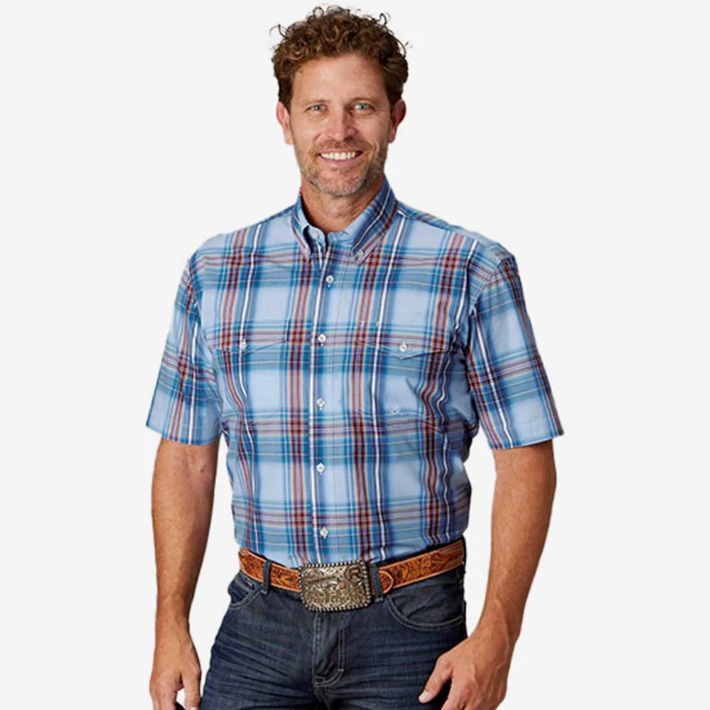ROPER Deep Blueberry Plaid Shirt
