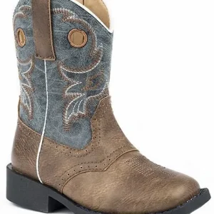 Roper Infants Daniel Round Toe Blue Boots