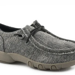 Roper Kids Black Canvas Fabric Chukkas