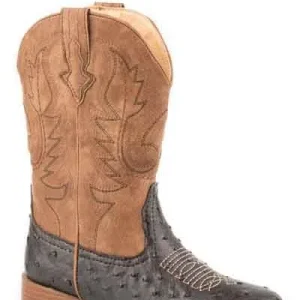 Roper Kids Cowboy Cool Square Toe Brown Boots
