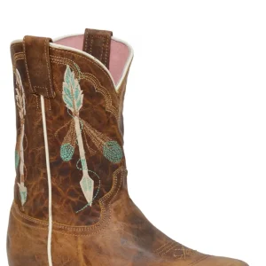 Roper Kids Embroidered Arrow Feather Boots