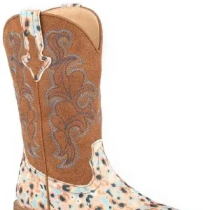 Roper Kids Glitter Blossom Boot