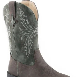 Roper Kids Jed Square Toe Cowboy Boots