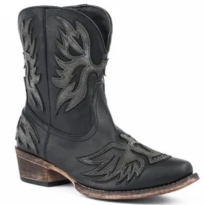 Roper Ladies Amelia Snip Toe Black Boots