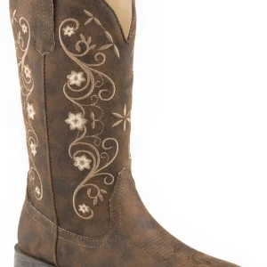 Roper Ladies Bailey Floral Square Toe Boots