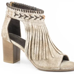 Roper Ladies Bettina Open Toe Mules with Fringe