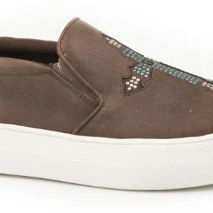 Roper Ladies Darcy Slip On Brown Shoes