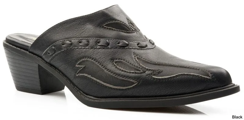 Roper Ladies Faux Leather Mule - Image 2