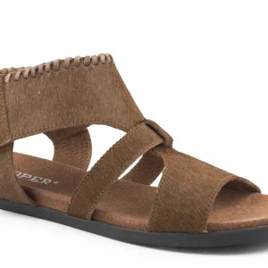 Roper Ladies Hair On Hide Velcro Strap Sandals