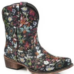 Roper Ladies Ingrid Snip Toe Black Boots