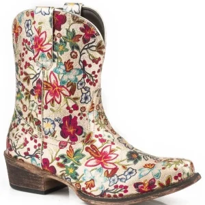 Roper Ladies Ingrid Snip Toe Gold Boots
