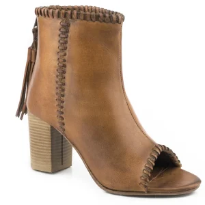 Roper Ladies Open Toe Ankle Back Zip Sandals