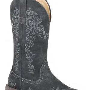 Roper Ladies Riley Scroll Square Toe Boots
