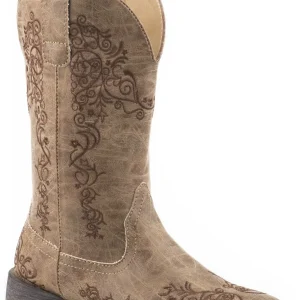 Roper Ladies Riley Scroll Square Toe Boots